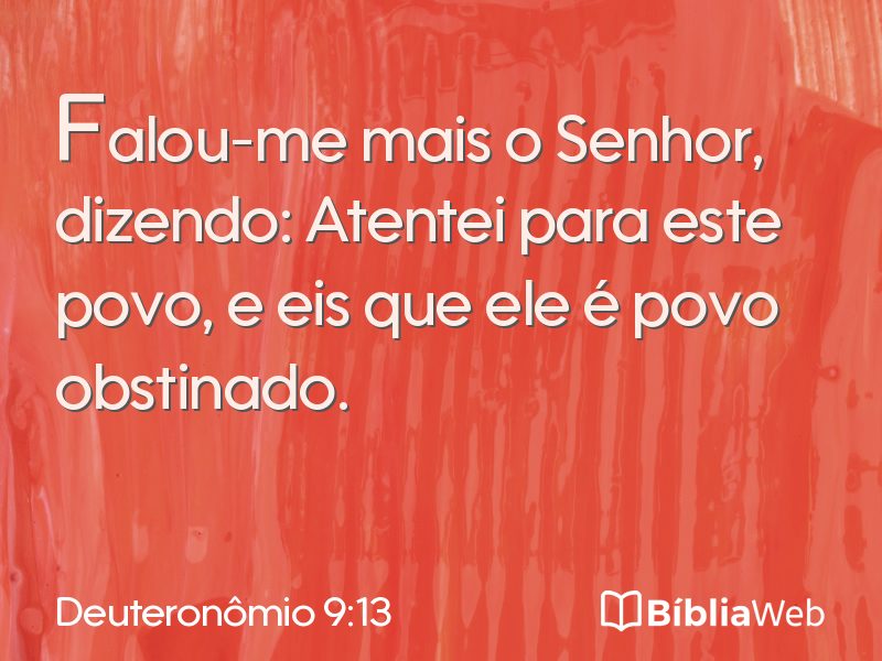 Deuteronômio 9:13 em imagem para compartilhar