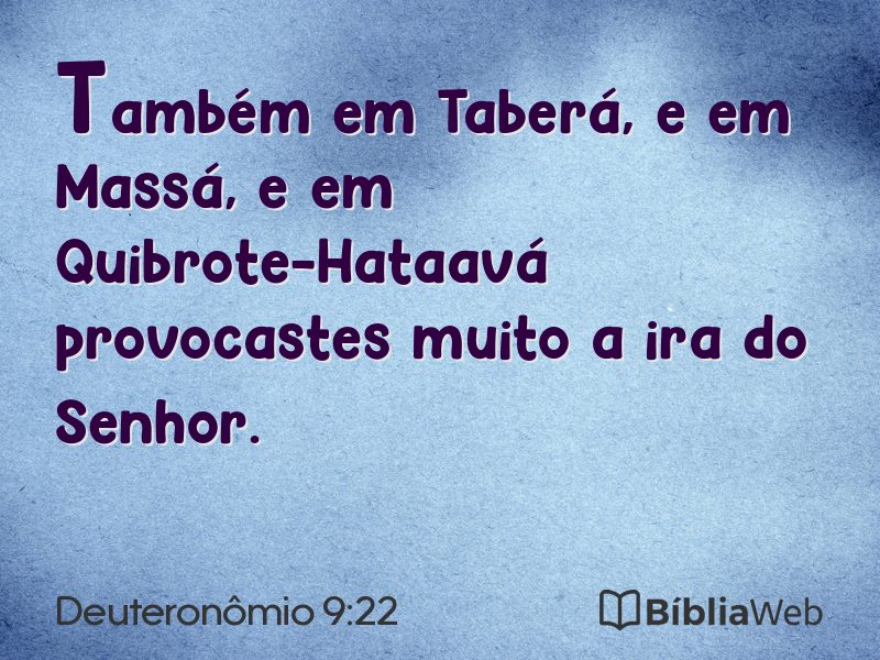 Deuteronômio 9:22 em imagem para compartilhar