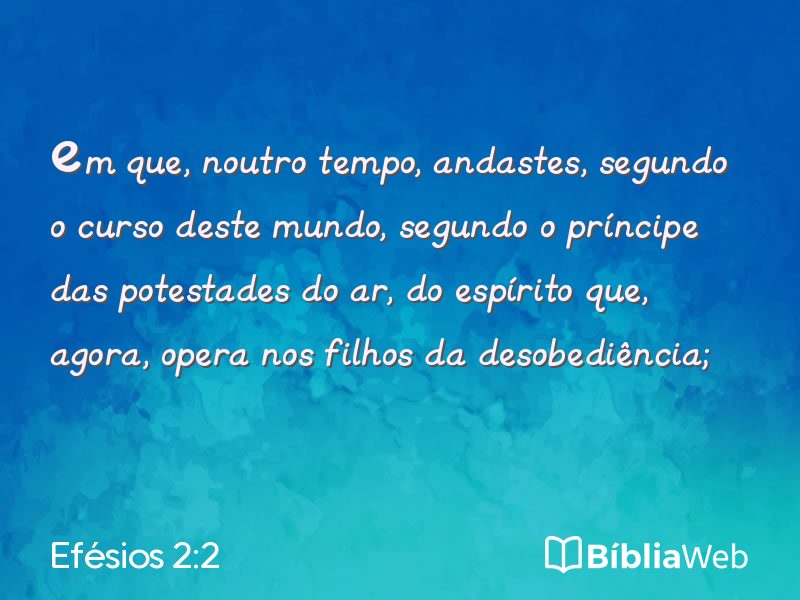 Efésios 2:2 em imagem para compartilhar