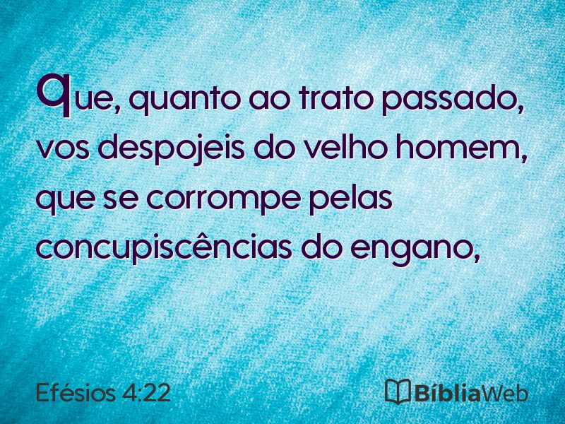 Efésios 4:22 em imagem para compartilhar