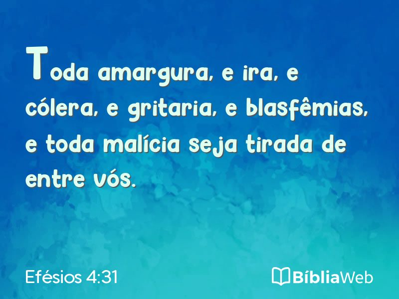 Efésios 4:31 em imagem para compartilhar