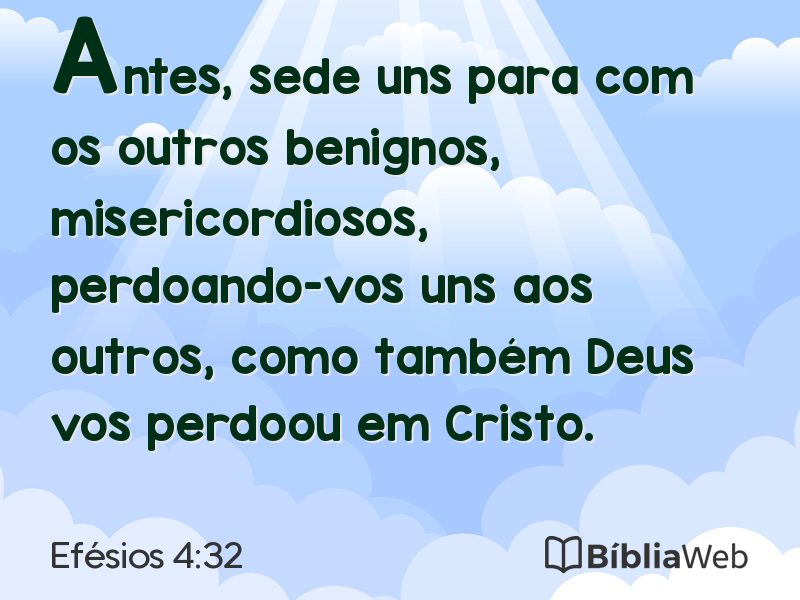 Efésios 4:32 em imagem para compartilhar