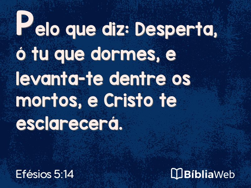 Efésios 5:14 em imagem para compartilhar