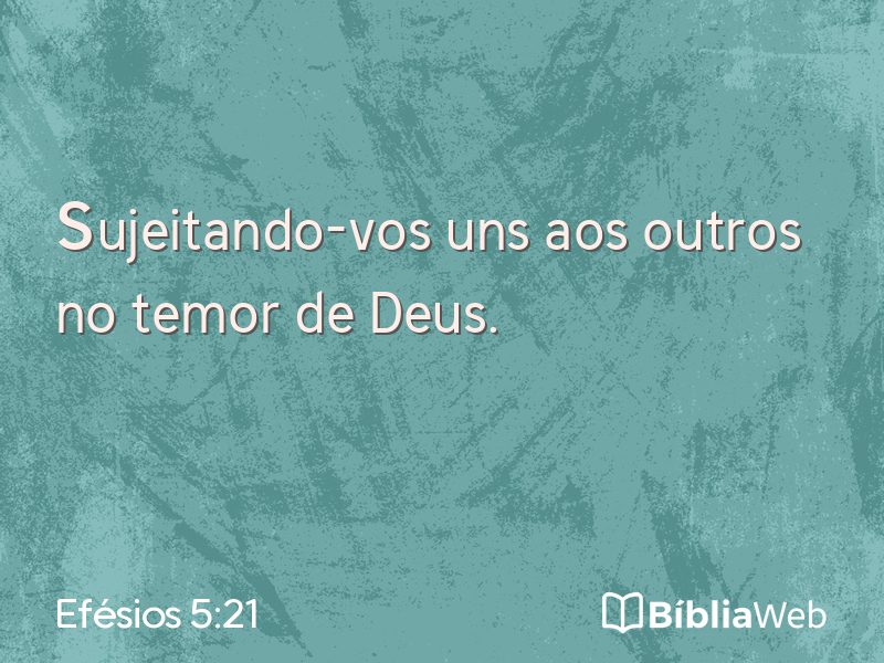 Efésios 5:21 em imagem para compartilhar