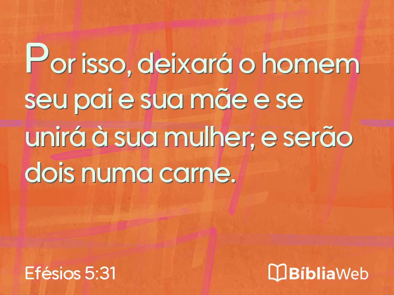 Efésios 5:31 em imagem para compartilhar