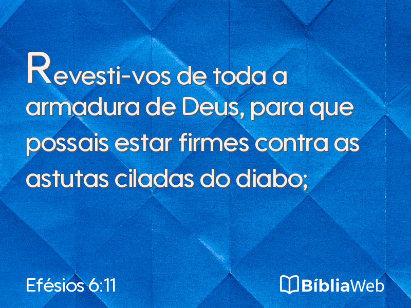 Efésios 6:11 em imagem para compartilhar