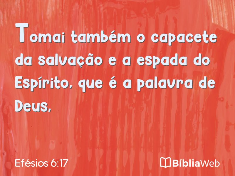 Efésios 6:17 em imagem para compartilhar
