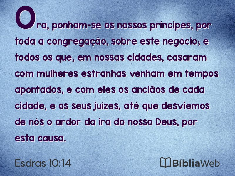 Esdras 10:14 em imagem para compartilhar
