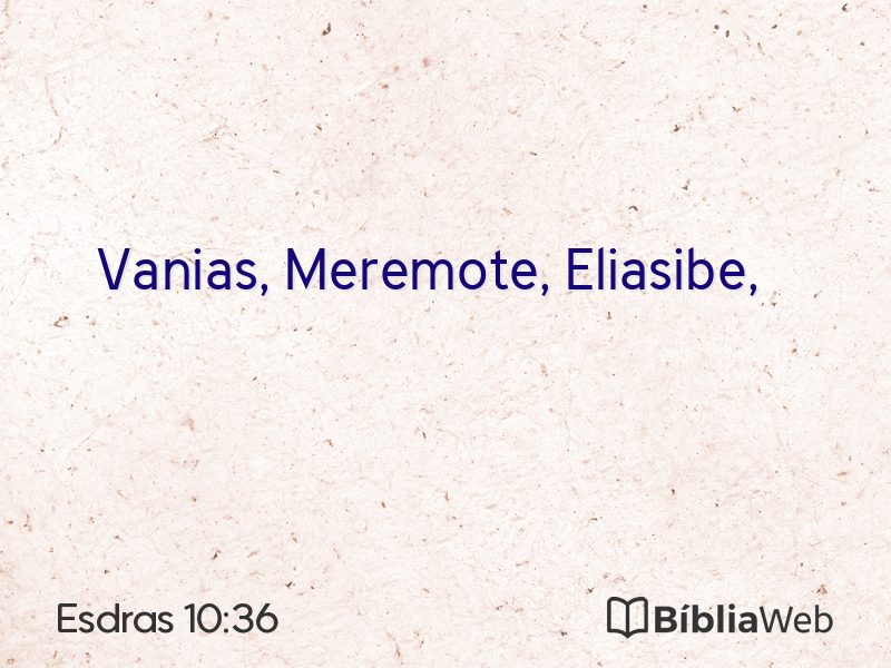 Esdras 10:36 em imagem para compartilhar