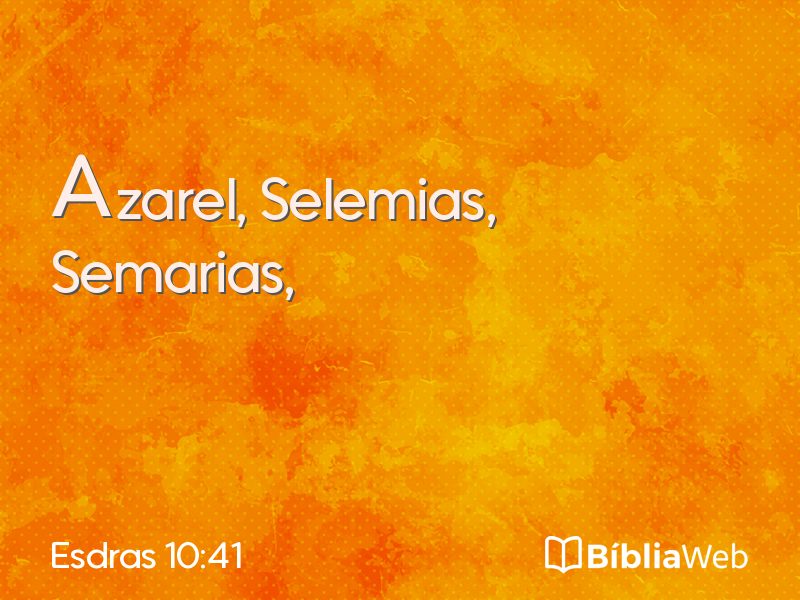 Esdras 10:41 em imagem para compartilhar