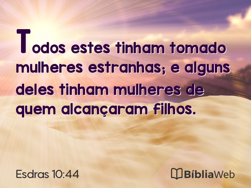 Esdras 10:44 em imagem para compartilhar