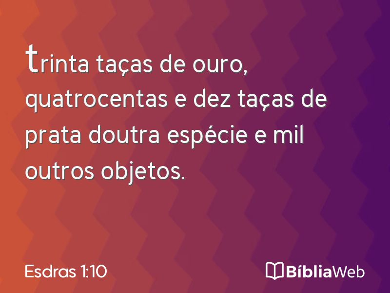 Esdras 1:10 em imagem para compartilhar