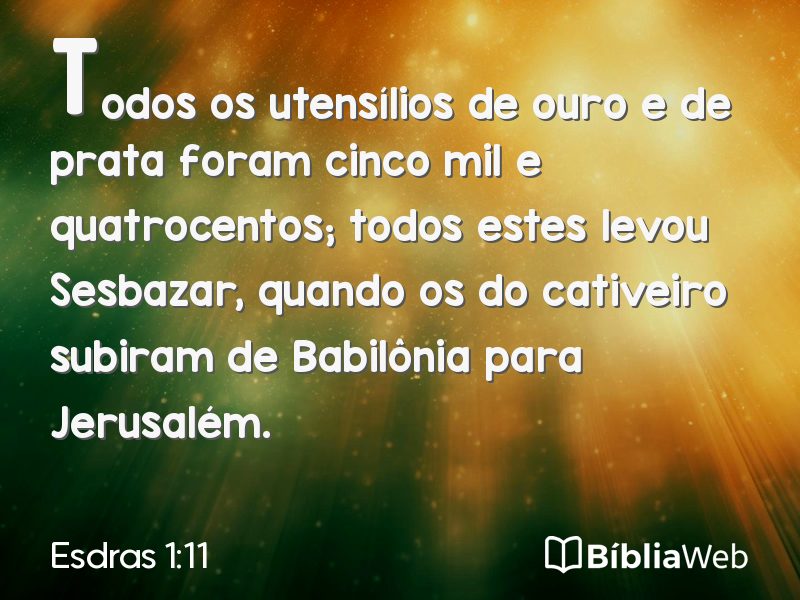 Esdras 1:11 em imagem para compartilhar