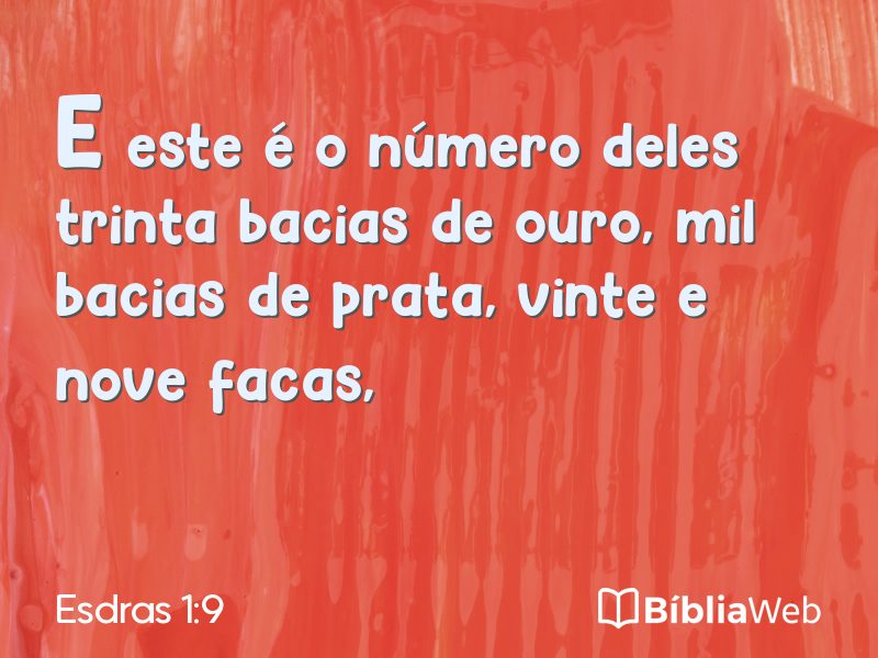 Esdras 1:9 em imagem para compartilhar