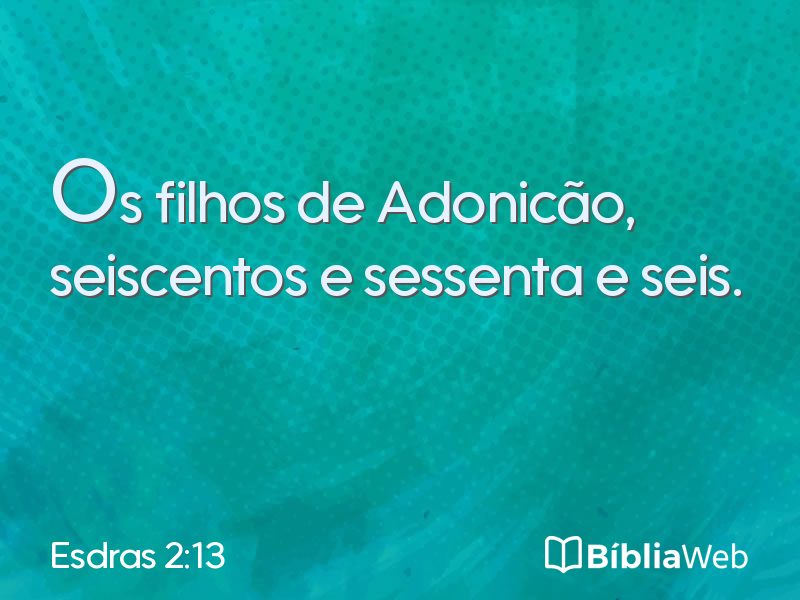 Esdras 2:13 em imagem para compartilhar