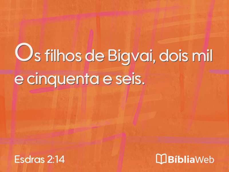 Esdras 2:14 em imagem para compartilhar