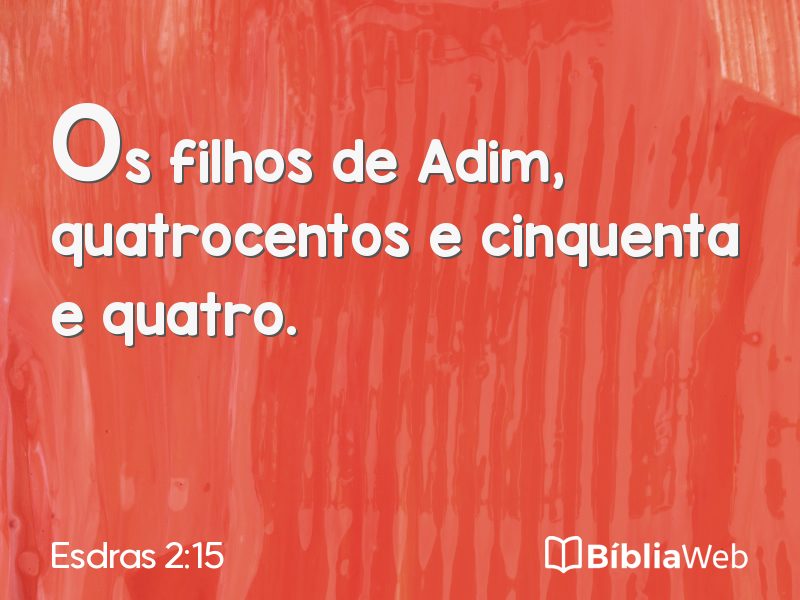 Esdras 2:15 em imagem para compartilhar