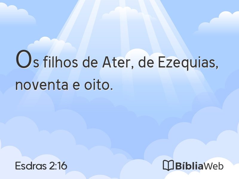 Esdras 2:16 em imagem para compartilhar