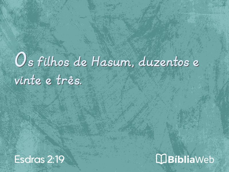 Esdras 2:19 em imagem para compartilhar