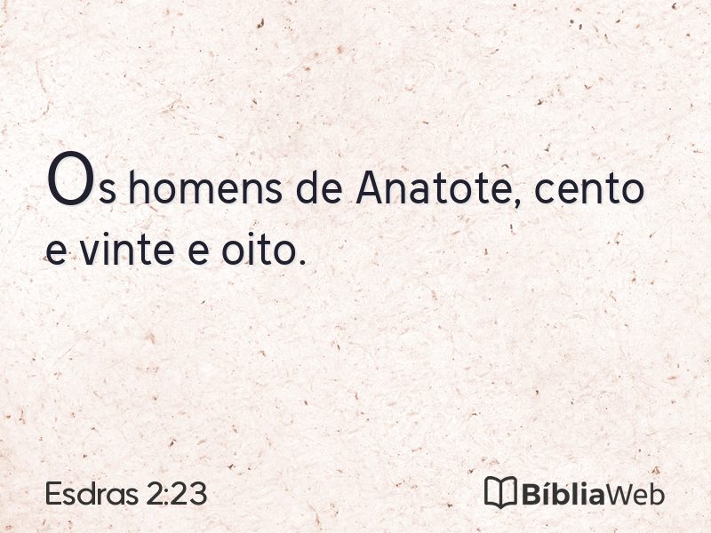 Esdras 2:23 em imagem para compartilhar