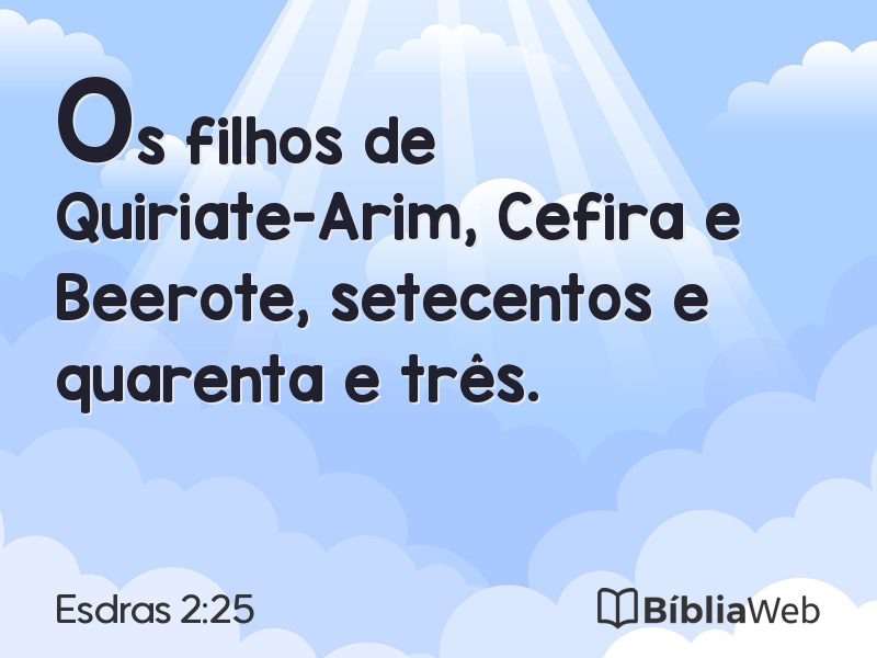 Esdras 2:25 em imagem para compartilhar