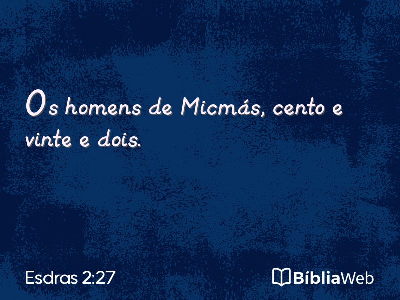 Esdras 2:27 em imagem para compartilhar