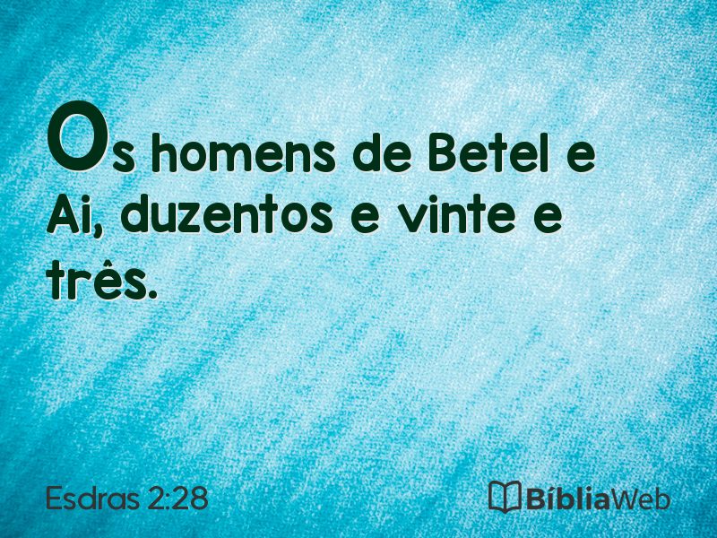 Esdras 2:28 em imagem para compartilhar