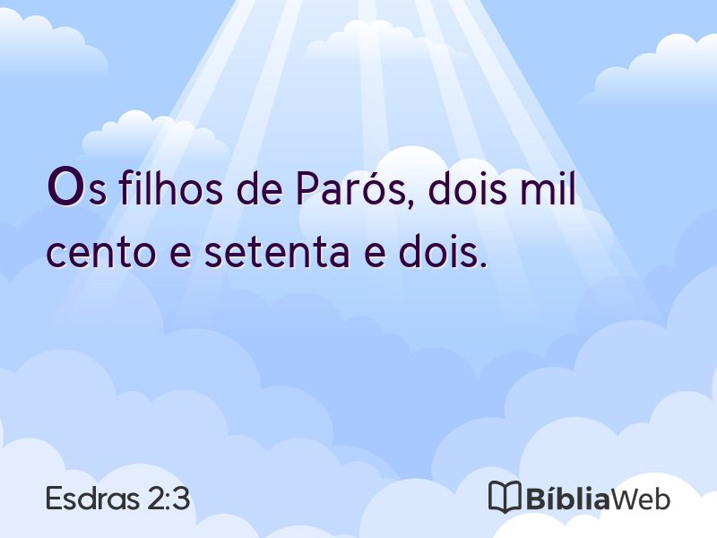 Esdras 2:3 em imagem para compartilhar
