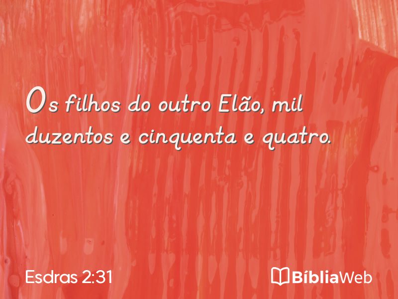 Esdras 2:31 em imagem para compartilhar