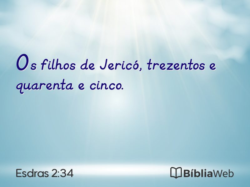 Esdras 2:34 em imagem para compartilhar
