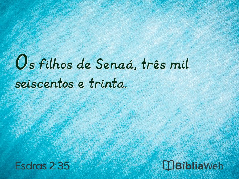 Esdras 2:35 em imagem para compartilhar