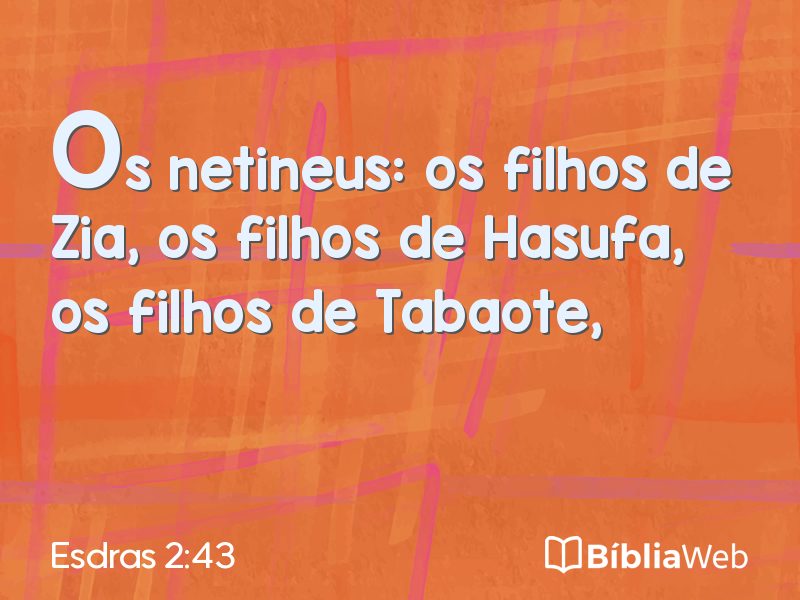 Esdras 2:43 em imagem para compartilhar