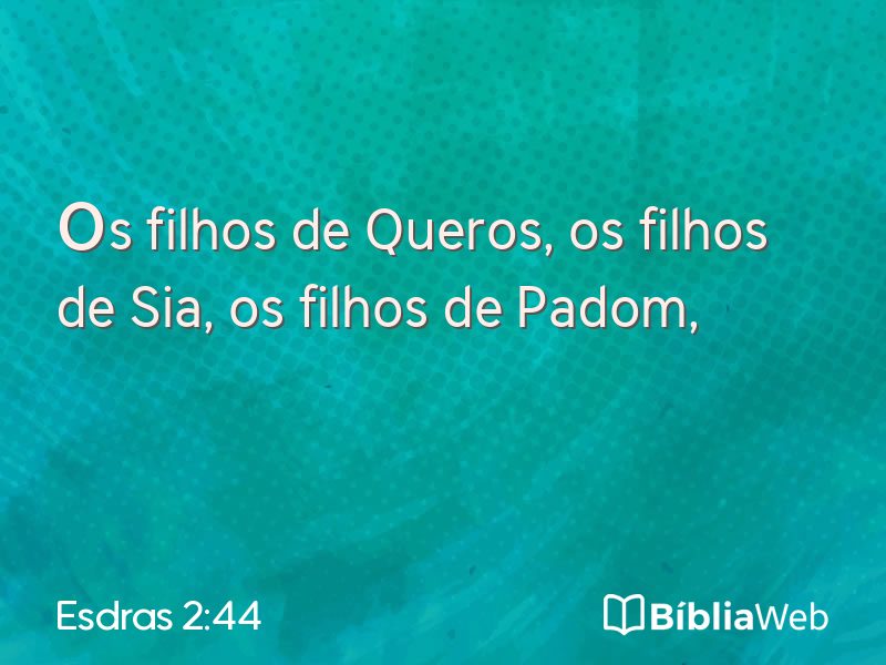 Esdras 2:44 em imagem para compartilhar