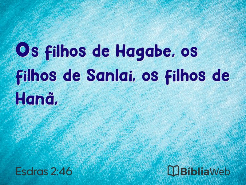 Esdras 2:46 em imagem para compartilhar
