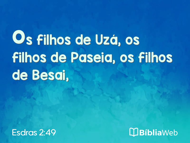 Esdras 2:49 em imagem para compartilhar