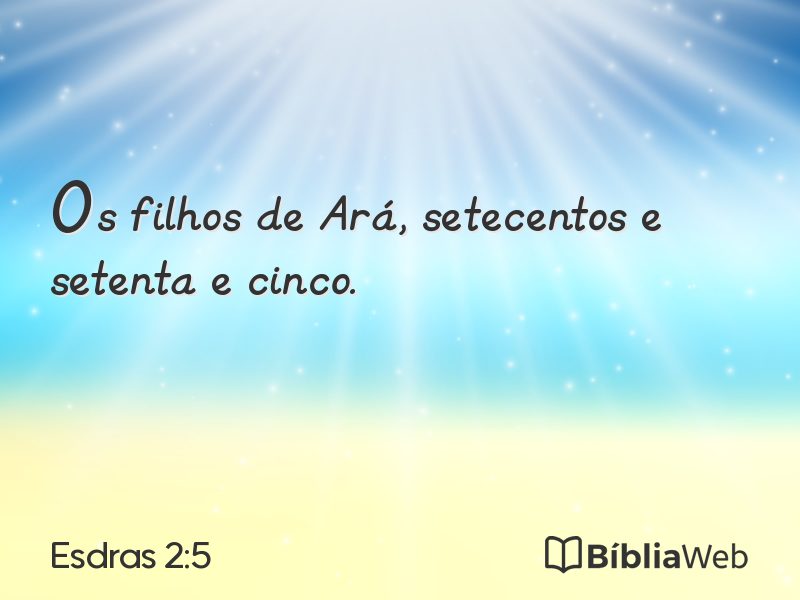 Esdras 2:5 em imagem para compartilhar