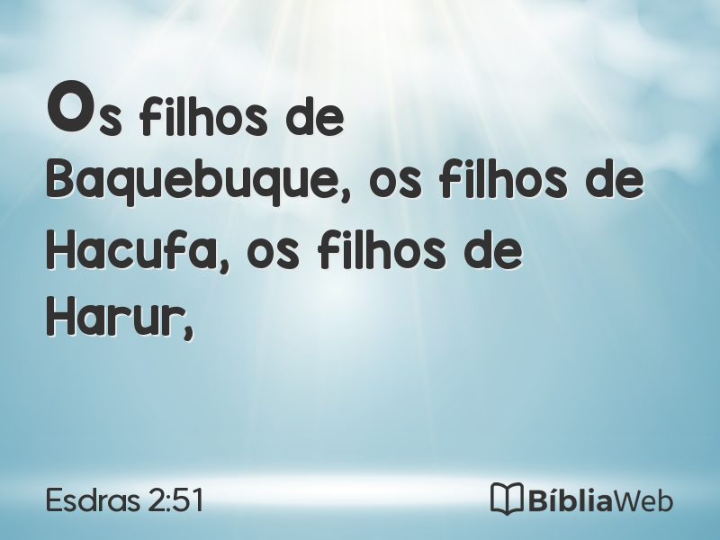 Esdras 2:51 em imagem para compartilhar