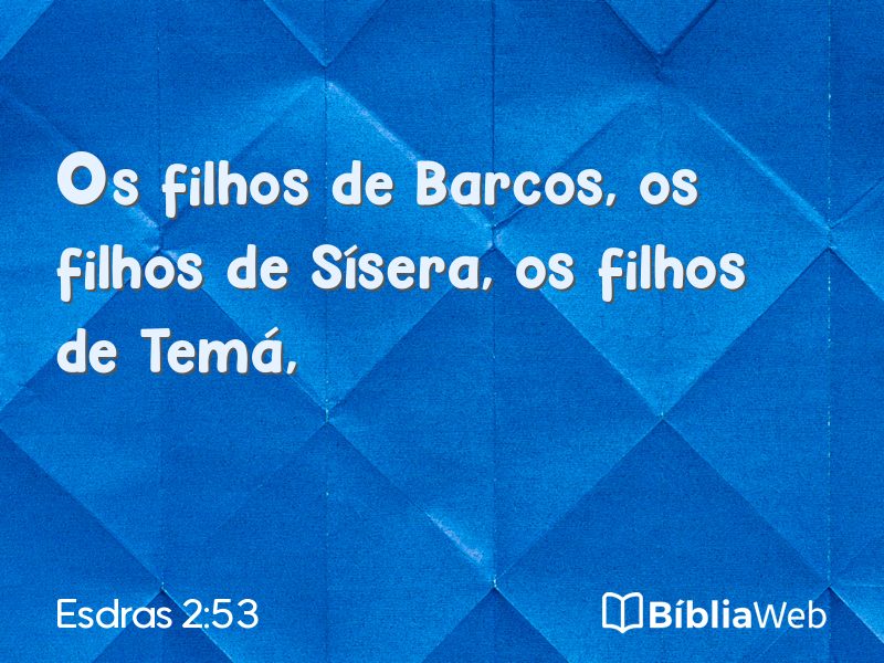 Esdras 2:53 em imagem para compartilhar