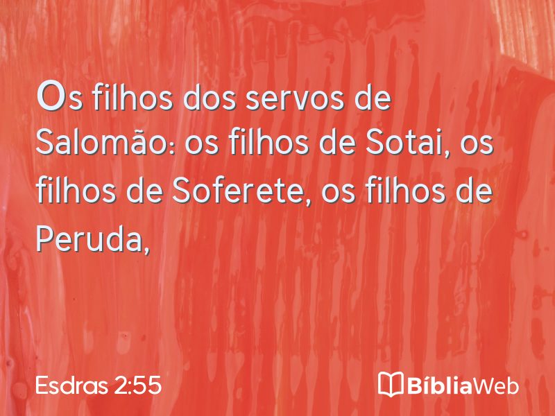 Esdras 2:55 em imagem para compartilhar