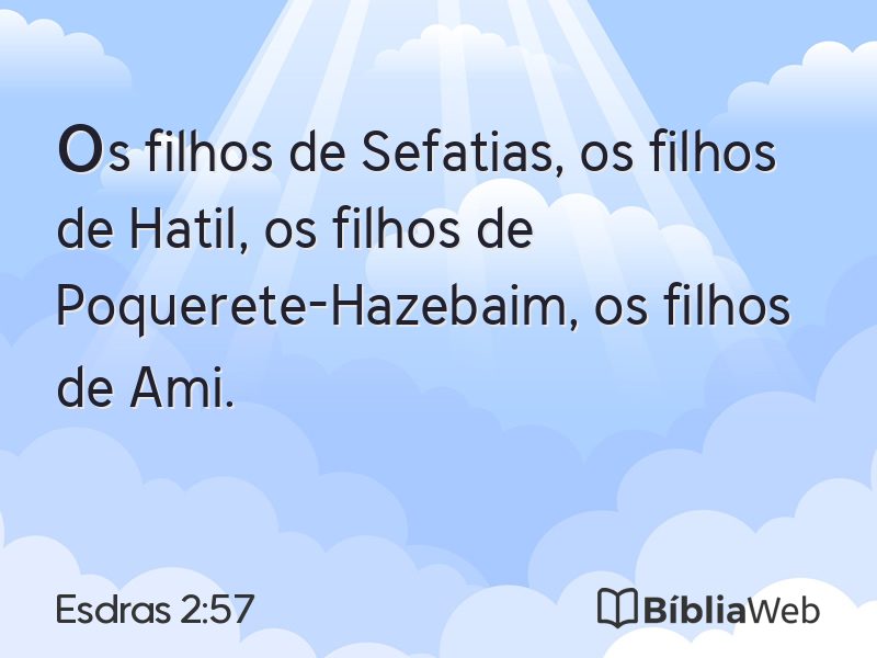 Esdras 2:57 em imagem para compartilhar