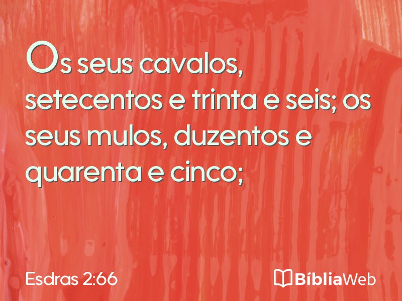 Esdras 2:66 em imagem para compartilhar