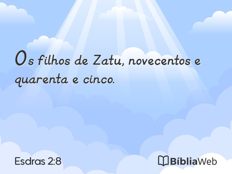 Esdras 2:8 em imagem para compartilhar