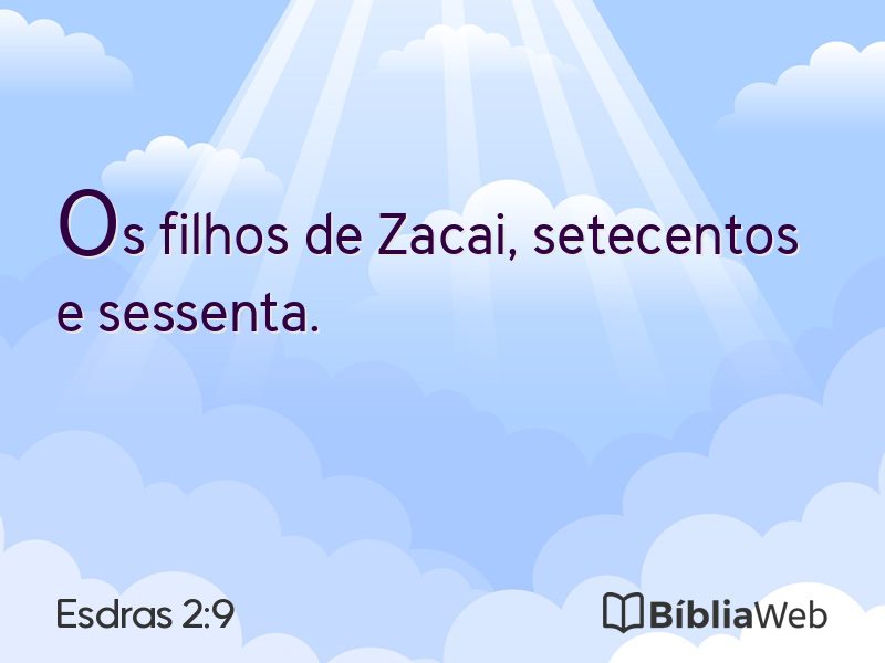 Esdras 2:9 em imagem para compartilhar