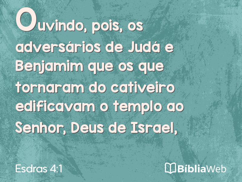Esdras 4:1 em imagem para compartilhar