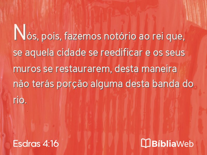 Esdras 4:16 em imagem para compartilhar