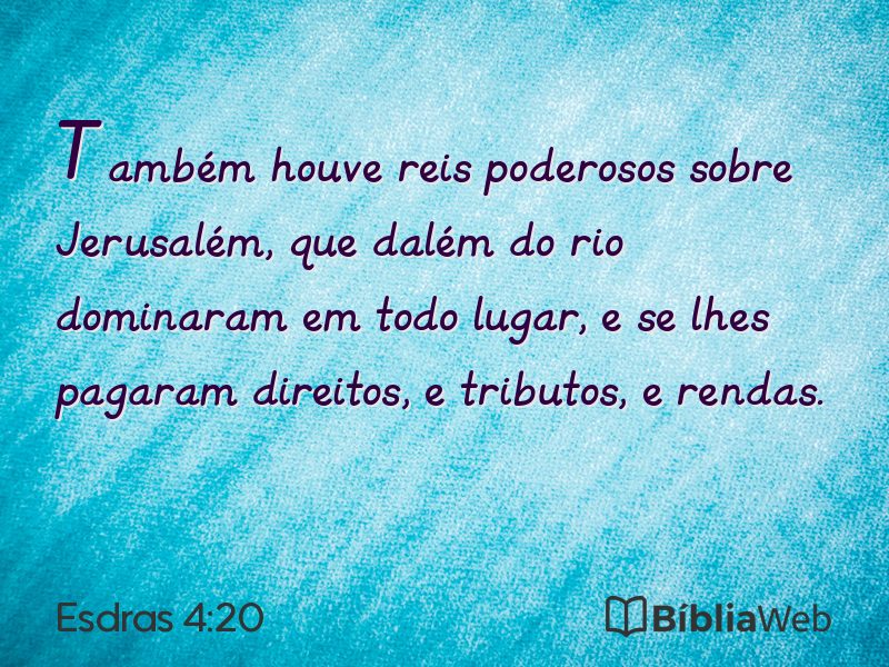 Esdras 4:20 em imagem para compartilhar