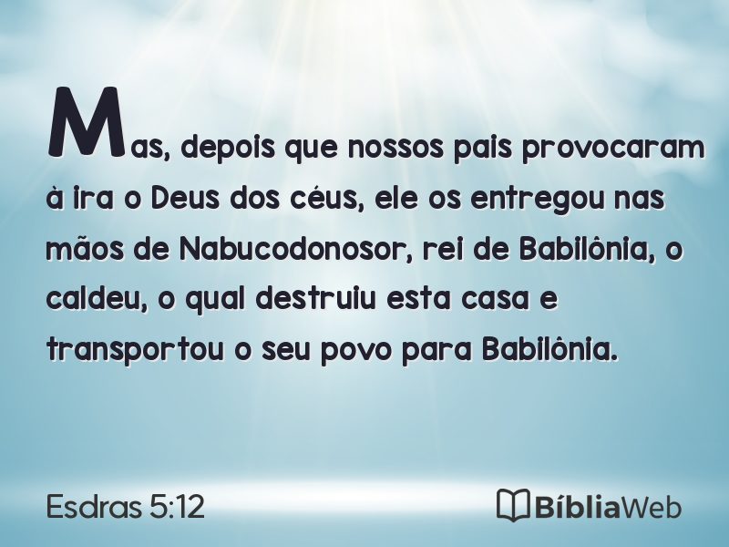 Esdras 5:12 em imagem para compartilhar