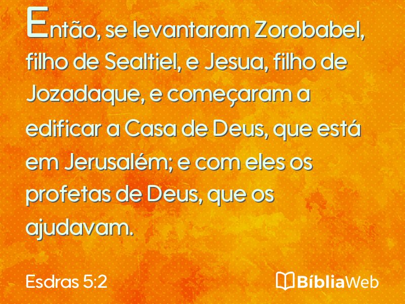 Esdras 5:2 em imagem para compartilhar