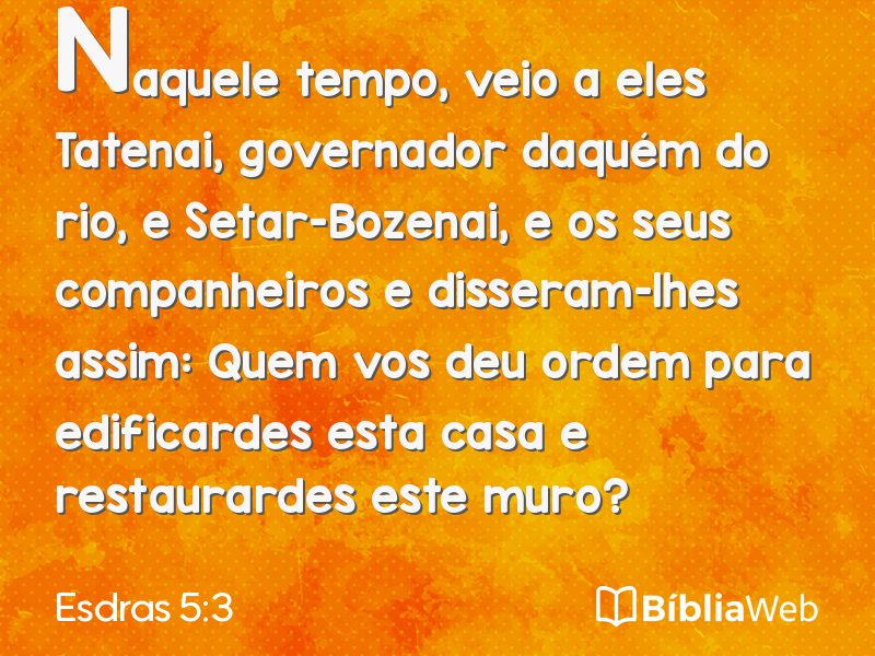 Esdras 5:3 em imagem para compartilhar