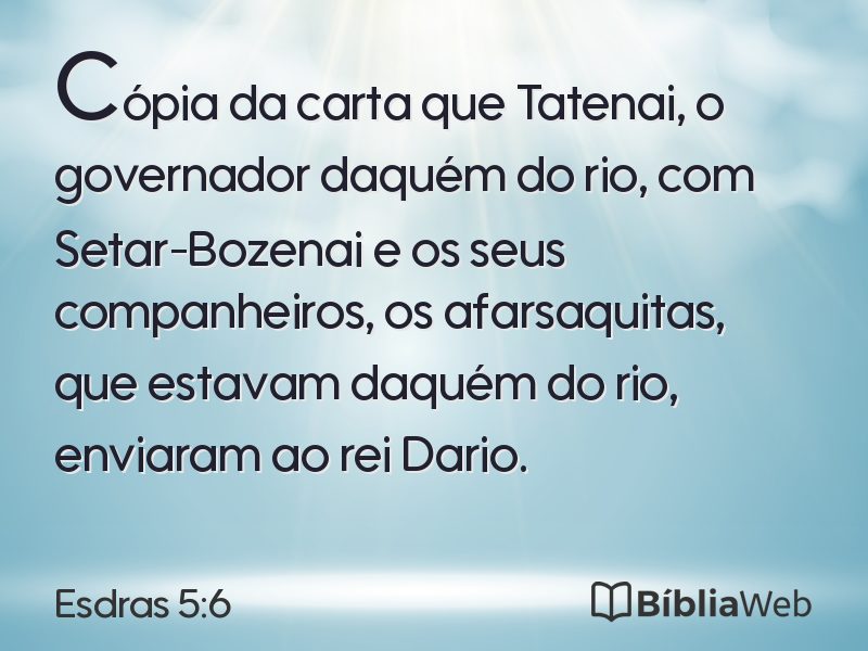 Esdras 5:6 em imagem para compartilhar